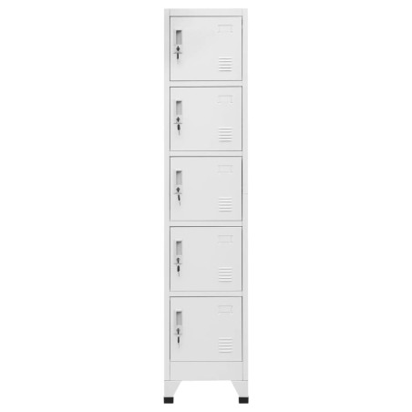 vidaXL Schließfachschrank Hellgrau 38x40x180 cm Stahl