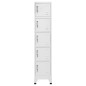 vidaXL Schließfachschrank Hellgrau 38x40x180 cm Stahl vidaXL Schließfachschrank Hellgrau 38x40x180 cm Stahl
