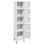vidaXL Schließfachschrank Hellgrau 38x40x180 cm Stahl vidaXL Schließfachschrank Hellgrau 38x40x180 cm Stahl