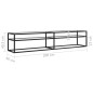 vidaXL TV-Schrank Transparent 200x40x40,5 cm Hartglas vidaXL TV-Schrank Transparent 200x40x40,5 cm Hartglas