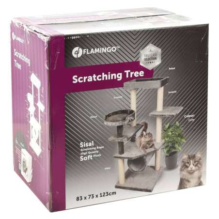 FLAMINGO Kratzbaum Granda 83x73x123 cm Grau    