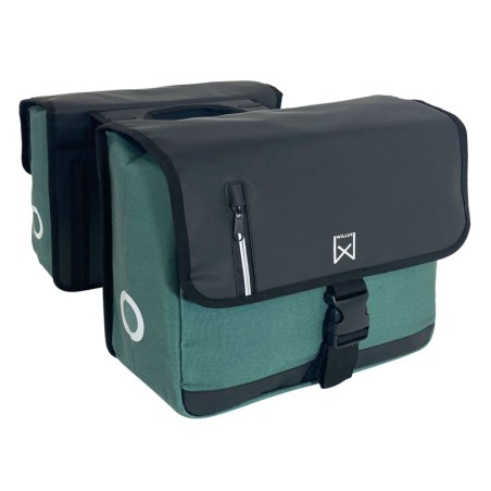 Willex Fahrradtaschen Business 30 L Canvas Grün und Schwarz