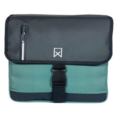 Willex Fahrradtaschen Business 30 L Canvas Grün und Schwarz
