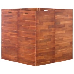 vidaXL Garten-Hochbeet Akazienholz 100x100x100 cm
