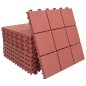 vidaXL Terrassenfliesen 10 Stk. Rot 30 x 30 cm Kunststoff vidaXL Terrassenfliesen 10 Stk. Rot 30 x 30 cm Kunststoff