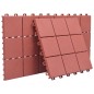 vidaXL Terrassenfliesen 10 Stk. Rot 30 x 30 cm Kunststoff vidaXL Terrassenfliesen 10 Stk. Rot 30 x 30 cm Kunststoff