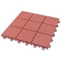 vidaXL Terrassenfliesen 10 Stk. Rot 30 x 30 cm Kunststoff vidaXL Terrassenfliesen 10 Stk. Rot 30 x 30 cm Kunststoff