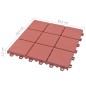 vidaXL Terrassenfliesen 10 Stk. Rot 30 x 30 cm Kunststoff vidaXL Terrassenfliesen 10 Stk. Rot 30 x 30 cm Kunststoff