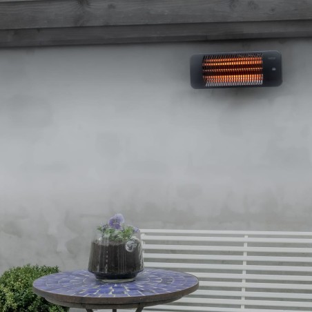 Sunred Wandheizstrahler Lugo 2000 W Quarz Grau