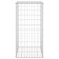 vidaXL Gabionenwand mit Abdeckung Verzinkter Stahl 60x50x100 cm vidaXL Gabionenwand mit Abdeckung Verzinkter Stahl 60x50x100 cm