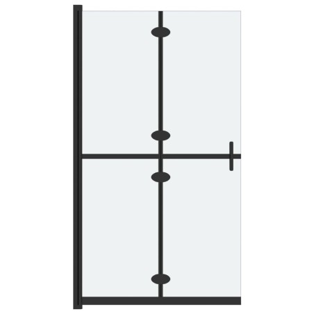 vidaXL Faltbare begehbare Duschwand ESG-Glas mattiert 120x190 cm