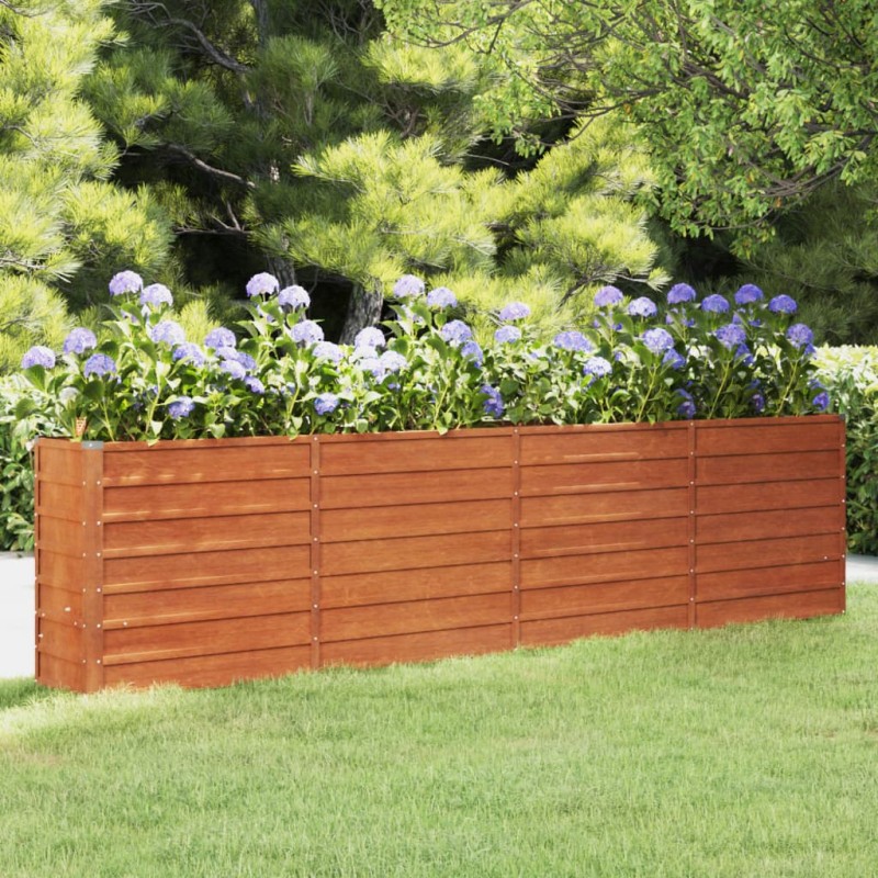 vidaXL Hochbeet Rostig 320x40x77 cm Cortenstahl vidaXL Hochbeet Rostig 320x40x77 cm Cortenstahl