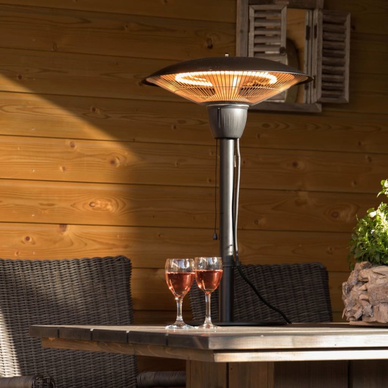 Sunred Tischheizstrahler Barcelona 1500 W Halogen Schwarz Sunred Tischheizstrahler Barcelona 1500 W Halogen Schwarz