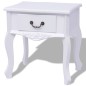 vidaXL Nachttisch Weiß MDF vidaXL Nachttisch Weiß MDF