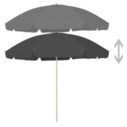 vidaXL Strandschirm Anthrazit 300 cm