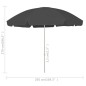 vidaXL Strandschirm Anthrazit 300 cm vidaXL Strandschirm Anthrazit 300 cm