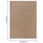 vidaXL Teppich Kurzflor 120x170 cm Braun vidaXL Teppich Kurzflor 120x170 cm Braun
