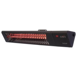 Sunred Wandheizstrahler Royal Diamond Rotgold-Karbon 2500W Schwarz