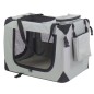 @Pet Haustier-Transporttasche Nylon 90x61x65 cm Grau 11074 @Pet Haustier-Transporttasche Nylon 90x61x65 cm Grau 11074