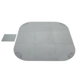 Lay-Z-Spa Pool-Bodenschutzfliesen 10 Stk. Grau 216x216 cm