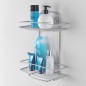 Metaltex Duschregal mit 2 Etagen Onda Silbern Metaltex Duschregal mit 2 Etagen Onda Silbern