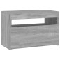 vidaXL TV-Schrank mit LED-Leuchten Grau Sonoma 60x35x40 cm vidaXL TV-Schrank mit LED-Leuchten Grau Sonoma 60x35x40 cm