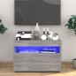 vidaXL TV-Schrank mit LED-Leuchten Grau Sonoma 60x35x40 cm vidaXL TV-Schrank mit LED-Leuchten Grau Sonoma 60x35x40 cm