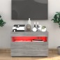 vidaXL TV-Schrank mit LED-Leuchten Grau Sonoma 60x35x40 cm vidaXL TV-Schrank mit LED-Leuchten Grau Sonoma 60x35x40 cm