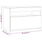 vidaXL TV-Schrank mit LED-Leuchten Grau Sonoma 60x35x40 cm vidaXL TV-Schrank mit LED-Leuchten Grau Sonoma 60x35x40 cm