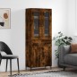 Highboard Räuchereiche 69,5x34x180 cm Holzwerkstoff Highboard Räuchereiche 69,5x34x180 cm Holzwerkstoff