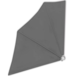 vidaXL Faltbarer Balkonfächer Grau 140×140 cm