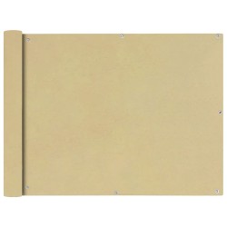 vidaXL Balkonsichtschutz Oxfordgewebe 90x600 cm Beige