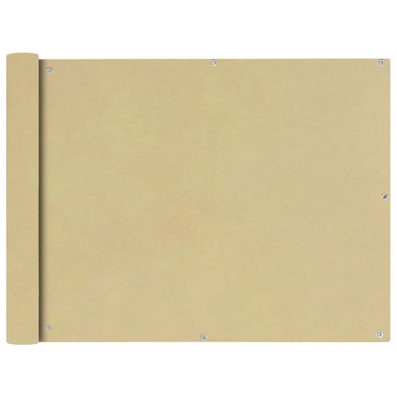 vidaXL Balkonsichtschutz Oxfordgewebe 90x600 cm Beige vidaXL Balkonsichtschutz Oxfordgewebe 90x600 cm Beige