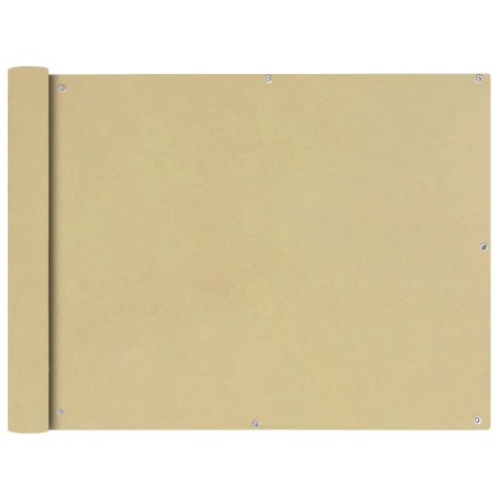 vidaXL Balkonsichtschutz Oxfordgewebe 90x600 cm Beige