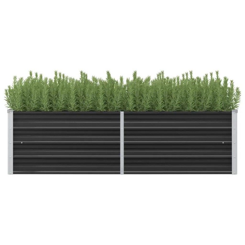 vidaXL Garten-Hochbeet Anthrazit 160 x 40 x 45 cm Verzinkter Stahl vidaXL Garten-Hochbeet Anthrazit 160 x 40 x 45 cm Verzinkter Stahl