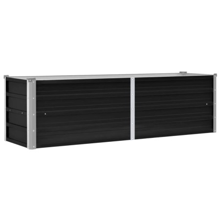 vidaXL Garten-Hochbeet Anthrazit 160 x 40 x 45 cm Verzinkter Stahl