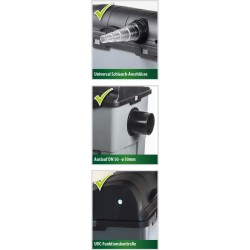 HEISSNER Schwerkraft-Filter-Set 3300 L/h