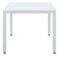vidaXL Gartentisch Weiß 150 x 90 x 75 cm Poly Rattan vidaXL Gartentisch Weiß 150 x 90 x 75 cm Poly Rattan