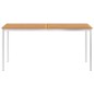 vidaXL Garten-Esstisch 160 x 80 x 75 cm Massivholz Teak und Edelstahl vidaXL Garten-Esstisch 160 x 80 x 75 cm Massivholz Teak und Edelstahl