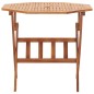 vidaXL Klappbarer Gartentisch 90 x 75 cm Massivholz Akazie vidaXL Klappbarer Gartentisch 90 x 75 cm Massivholz Akazie