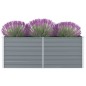 vidaXL Hochbeet 160 x 80 x 45 cm Verzinkter Stahl Grau vidaXL Hochbeet 160 x 80 x 45 cm Verzinkter Stahl Grau