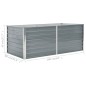 vidaXL Hochbeet 160 x 80 x 45 cm Verzinkter Stahl Grau vidaXL Hochbeet 160 x 80 x 45 cm Verzinkter Stahl Grau