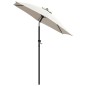 vidaXL Sonnenschirm Sandweiß 200 x 224 cm Aluminium vidaXL Sonnenschirm Sandweiß 200 x 224 cm Aluminium