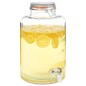 vidaXL Wasserspender XXL mit Zapfhahn Transparent 8 L Glas vidaXL Wasserspender XXL mit Zapfhahn Transparent 8 L Glas