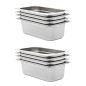 vidaXL Gastronormbehälter 8 Stk. GN 1/3 100 mm Edelstahl vidaXL Gastronormbehälter 8 Stk. GN 1/3 100 mm Edelstahl