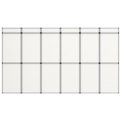 vidaXL 18-Panel Messewand Faltdisplay 362×200 cm Weiß