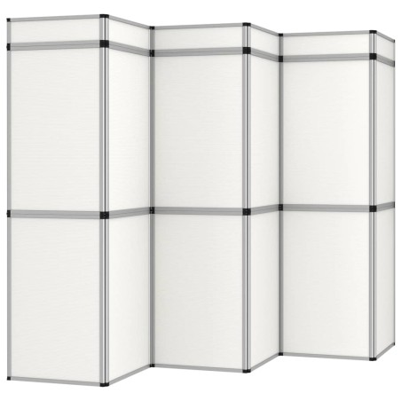 vidaXL 18-Panel Messewand Faltdisplay 362×200 cm Weiß