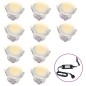 vidaXL LED-Bodenleuchten 10 Stk. Warmweiß vidaXL LED-Bodenleuchten 10 Stk. Warmweiß