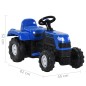 vidaXL Trettraktor für Kinder Blau vidaXL Trettraktor für Kinder Blau
