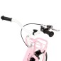 vidaXL Kinderfahrrad mit Frontgepäckträger 12 Zoll Weiß und Rosa vidaXL Kinderfahrrad mit Frontgepäckträger 12 Zoll Weiß und Rosa